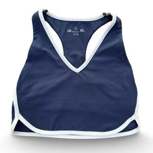 Aerie Offline Navy and White Sportsbra Top size S